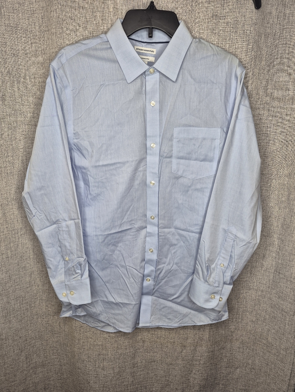 Amazon Essentials Light Blue Long-Sleeve Dress Shirt NWT